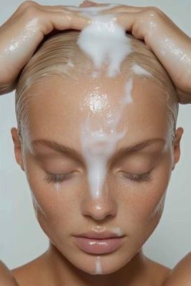 Ritual de lavado capilar con espuma